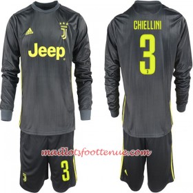 Maillot/Tenue Juventus Giorgio Chiellini 3 Enfant Extérieur 2018/2019 Manche Longue